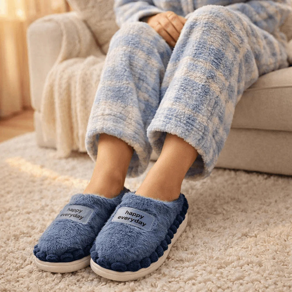 Pantufa Peludinha - Solado Antiderrapante