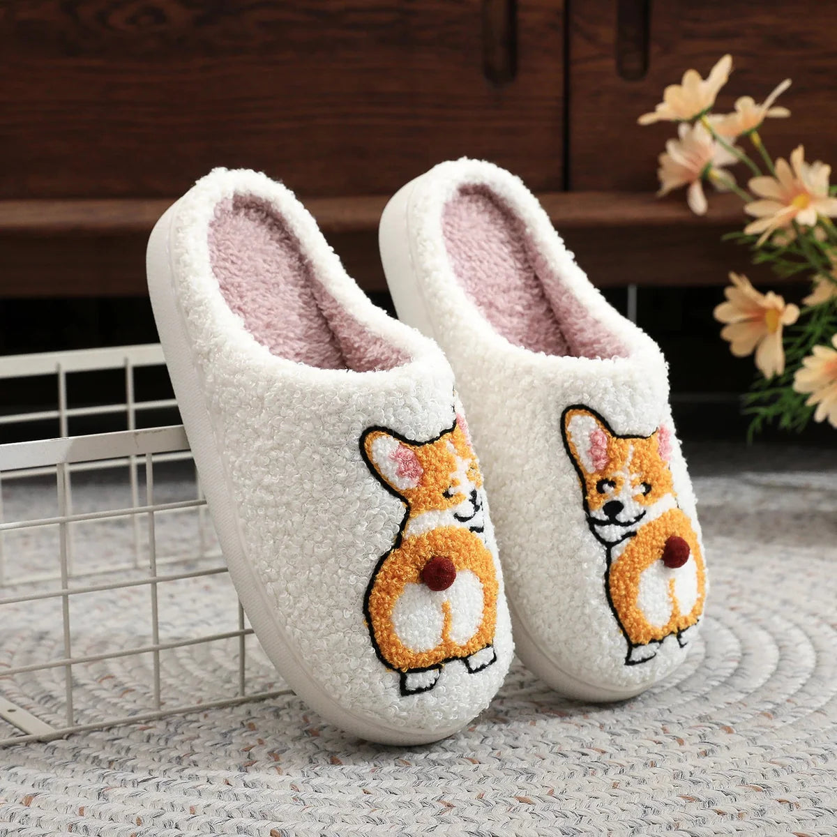 Pantufa Cachorrinho Bread - Solado Antiderrapante
