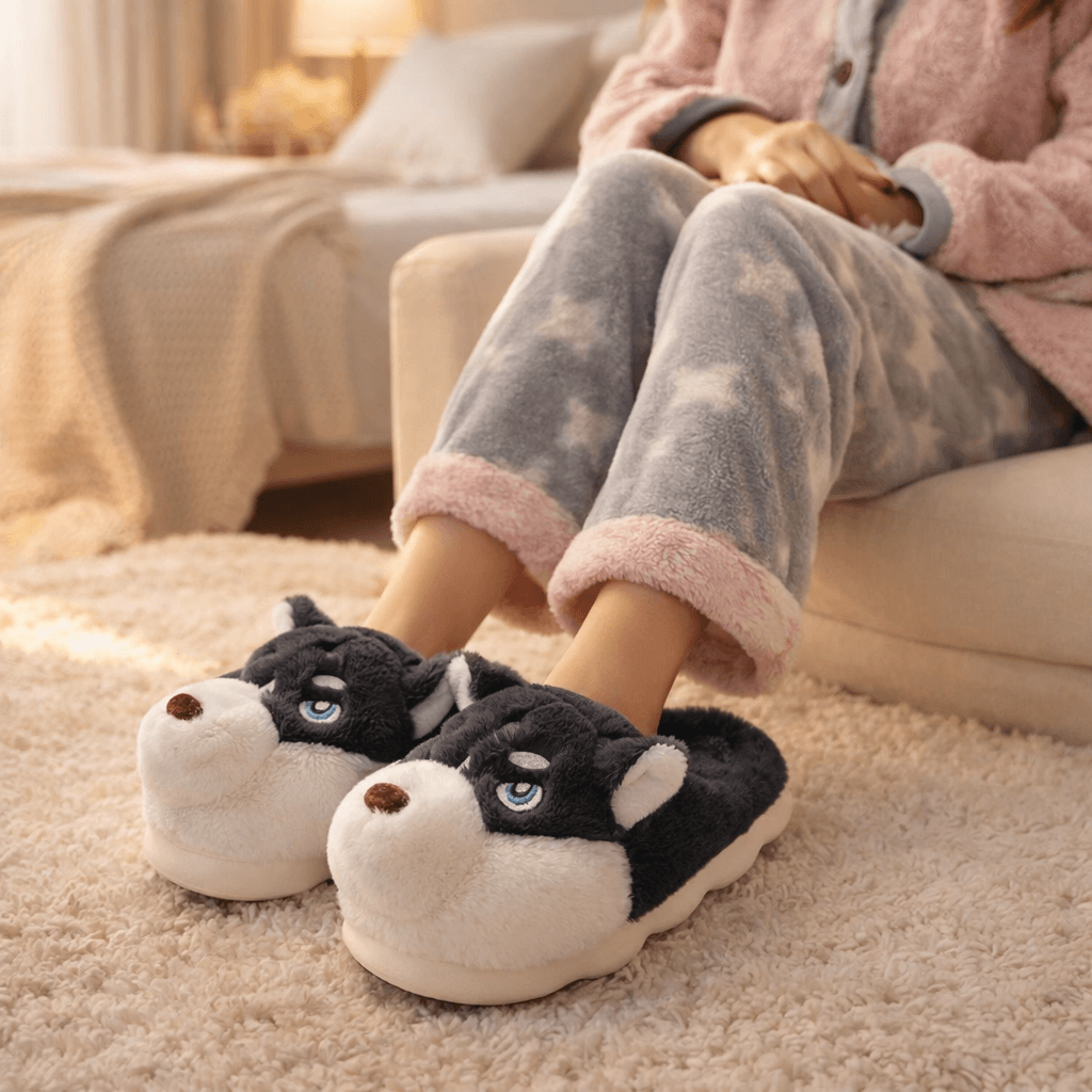 Pantufa Husky - Solado Antiderrapante