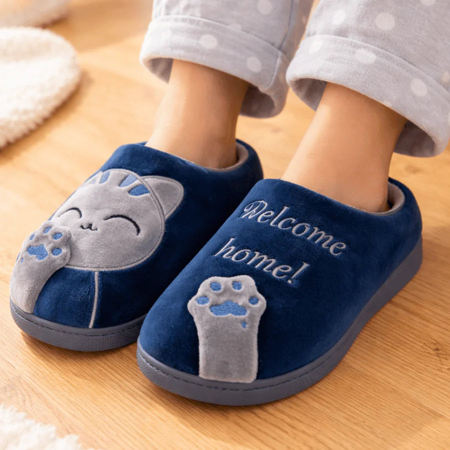 Pantufa Gata Poppy - Solado Antiderrapante