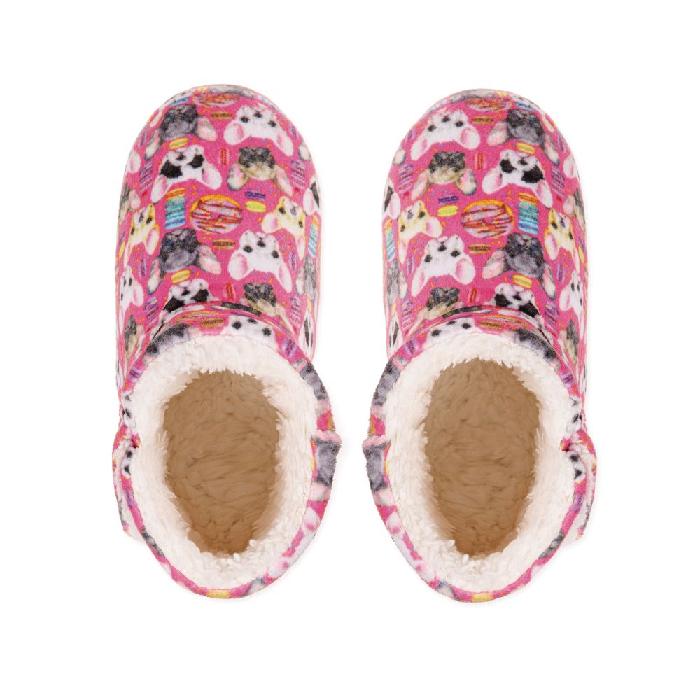 pantufa-botinha-infantil-dogs-rosa-cima