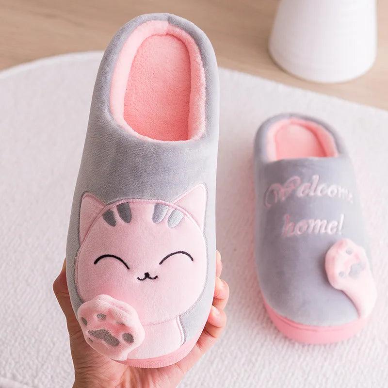 Pantufa Gata Poppy - Solado Antiderrapante